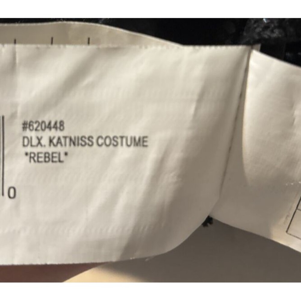 Hunger Game Mockingjay 2 Katniss Tween M 2-4 Costume Black W/Pin Rubie's Preown - Picture 9 of 11